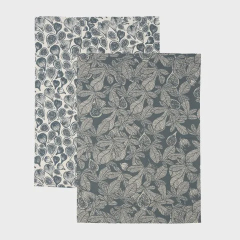 Fig Tree T Towel P/2- Dark Slate