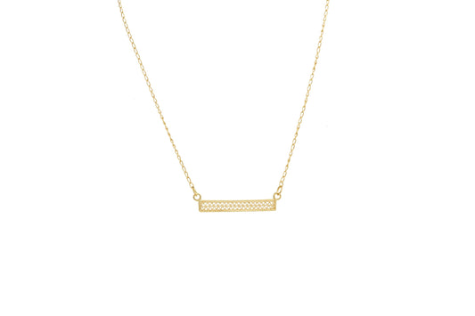 Aguamarina Gold Pendant