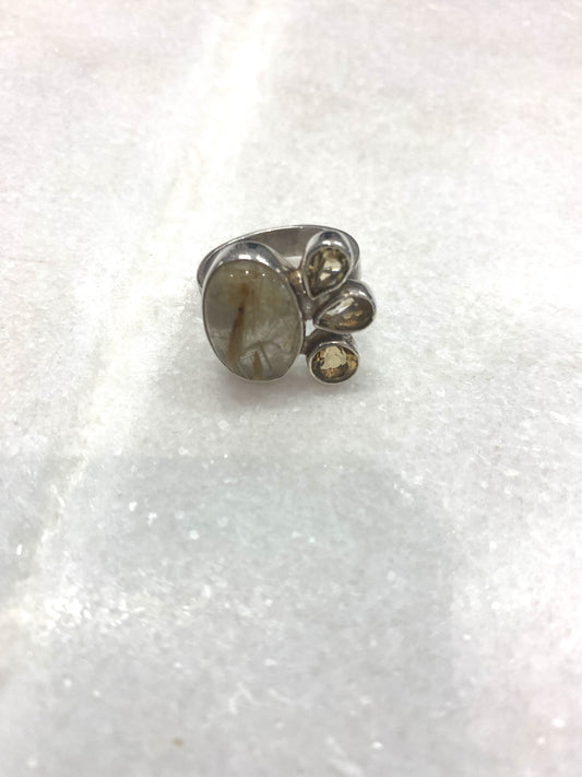 Rutilated Quartz Ring