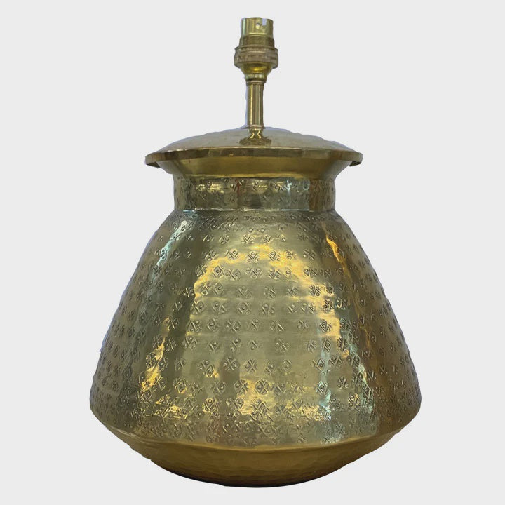 Squat Lamp Base - Gold