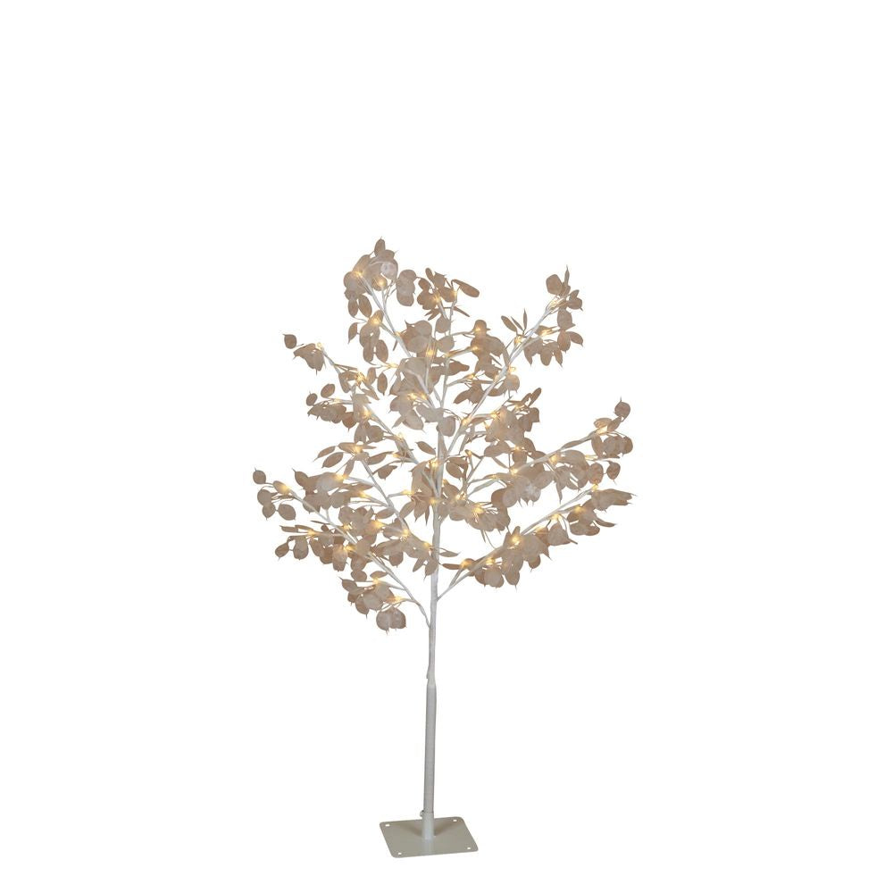 Light up Lunaria Honesty Tree - white  (120cm)
