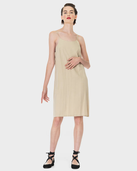 Short Slip Dress - Natural