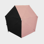 Bicolour Micro Umbrella - Edith Coral Pink and Black
