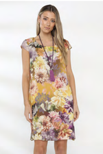 Floral Digital Print Dress - Dijon