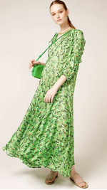Paradise Maxi Dress - Green Mini Floral