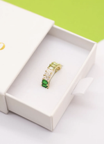 Halo Ring - Ombre Green