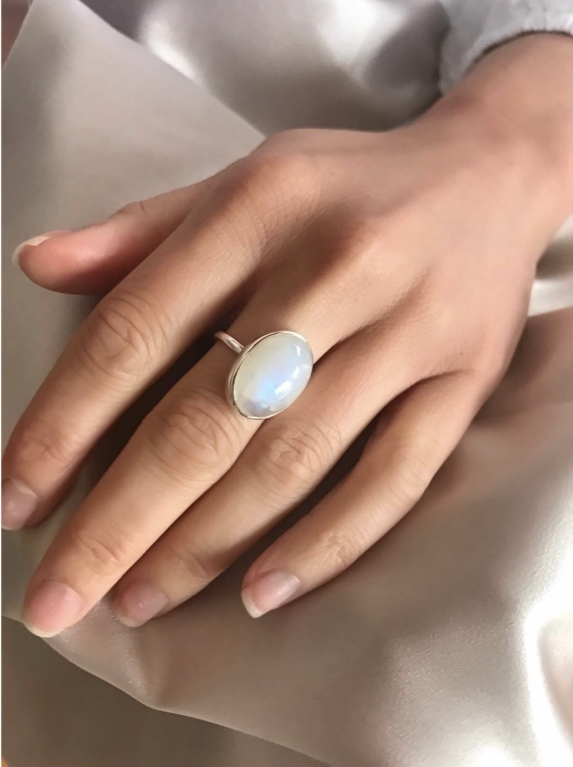 Moonstone Ring - Adjustable