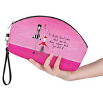 Curved Cosmetic Bag - Admire Pink