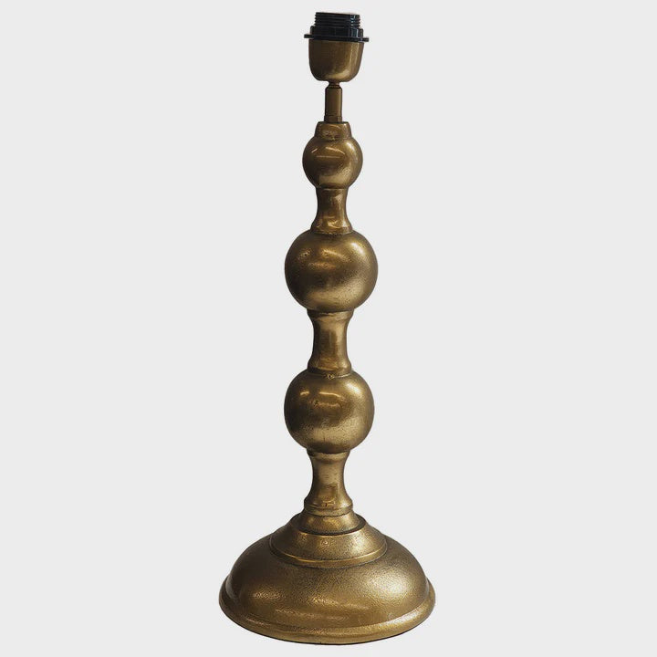 Ball Lamp Base - Antique Gold