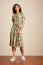 Betty Party Dress Pomelo - Mineral Green