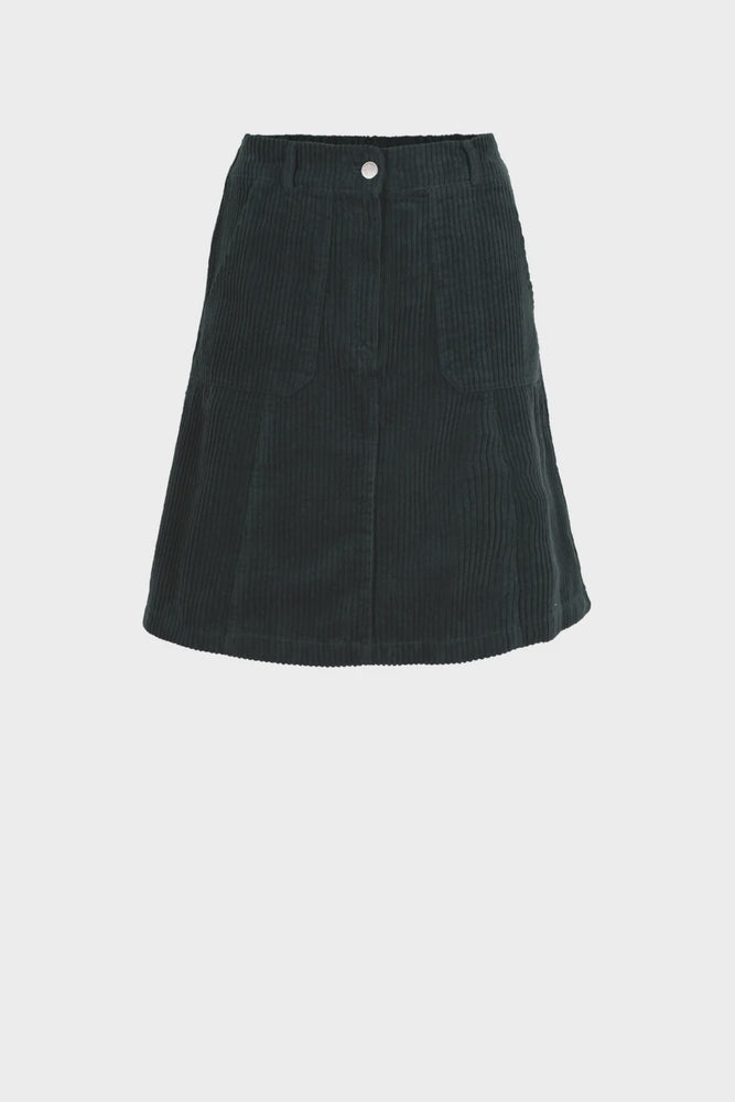 Jackson Cord Mini Skirt - Bottle Green