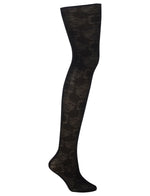 Columbine Opaque Tights - Shimmer Flower