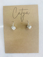 Cube Earrings - Silver