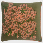 English Garden Cushion - Green/Pink