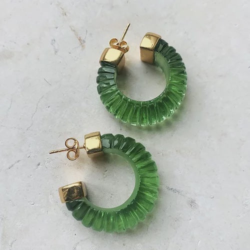 Esme Earrings - Green