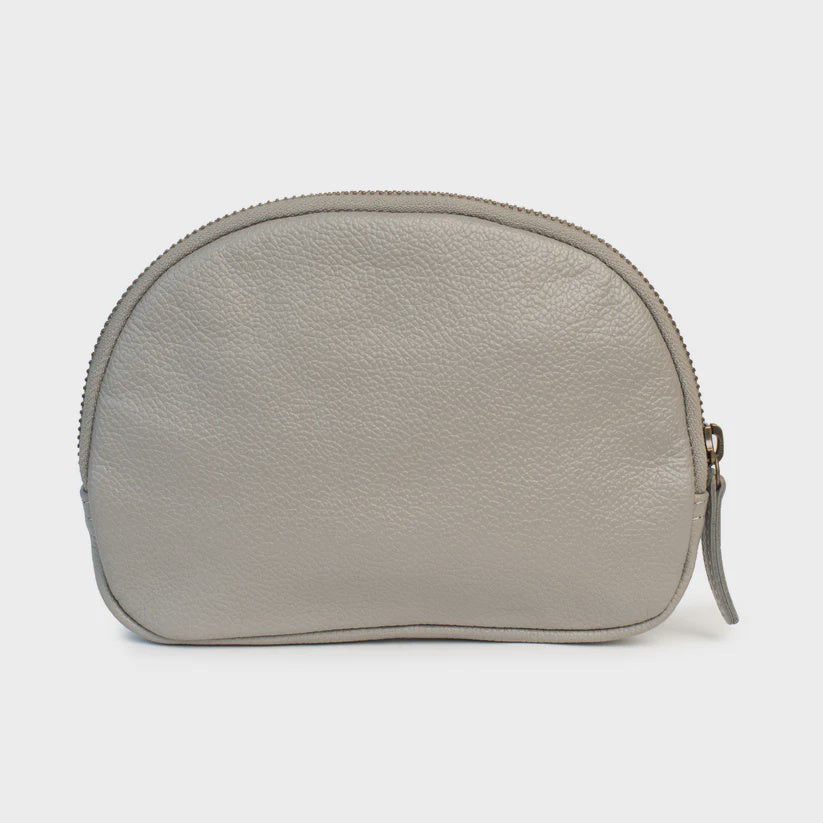 Estelle Pouch - Pebbled Light Grey