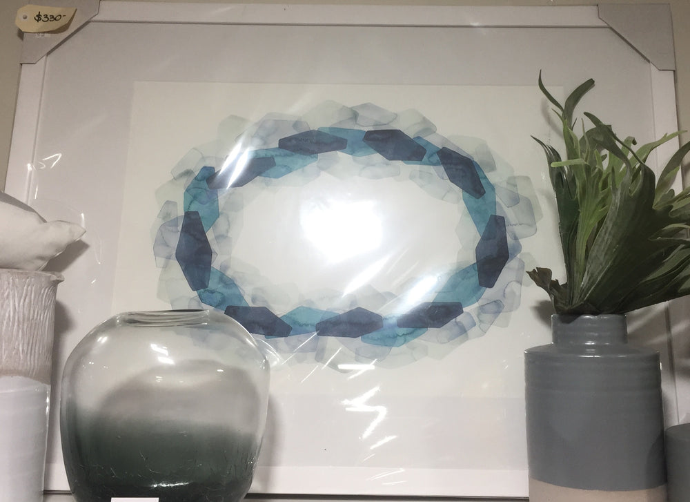 'Blue Circles' signed print - limited edition