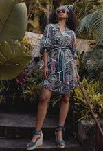 Fiesta Cotton Silk Yoke Bind Dress - Fiesta Tropico