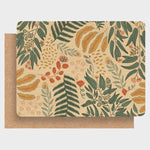 Wood Greeting Card - Flora Jungle