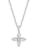 Floral Necklace - Sterling Silver