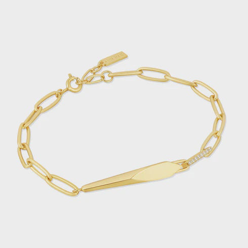Geometric Chunky Chain Bracelet - Gold