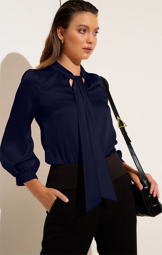 Hatchie Blouse - Navy