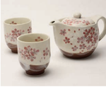 Heian Sakura Tea Pot & 2 Cup Set