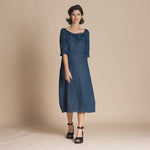 Linen Charlotte Romance Dress - Blueroom