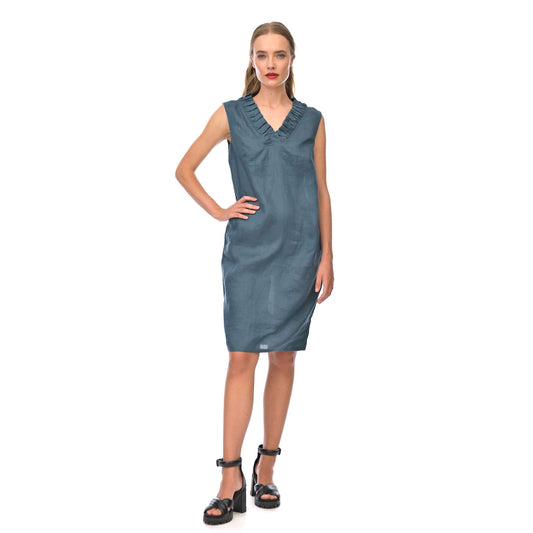 Linen Elizabeth Shift - Teal