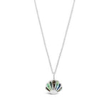 Paua Shell Necklace - Silver