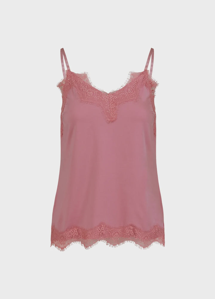 Rosie Lace Top - Dust Pink