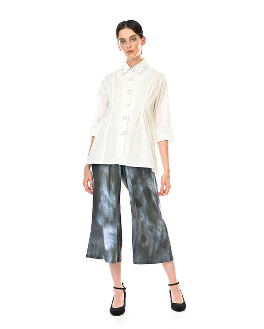 Shibori 7/8 Wide Leg Pant