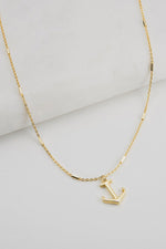 Sorrento Anchor Necklace - Gold