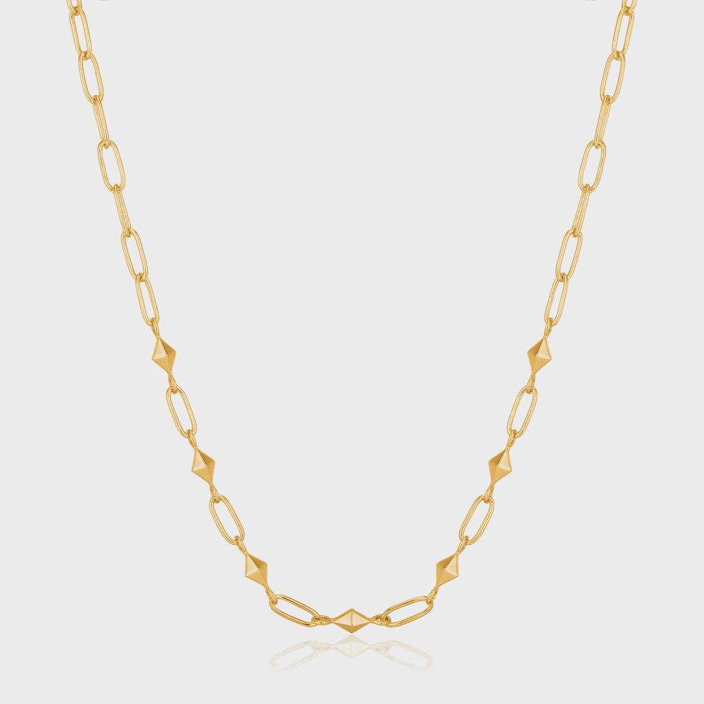 Spike it Up Heavy Necklace - Gold