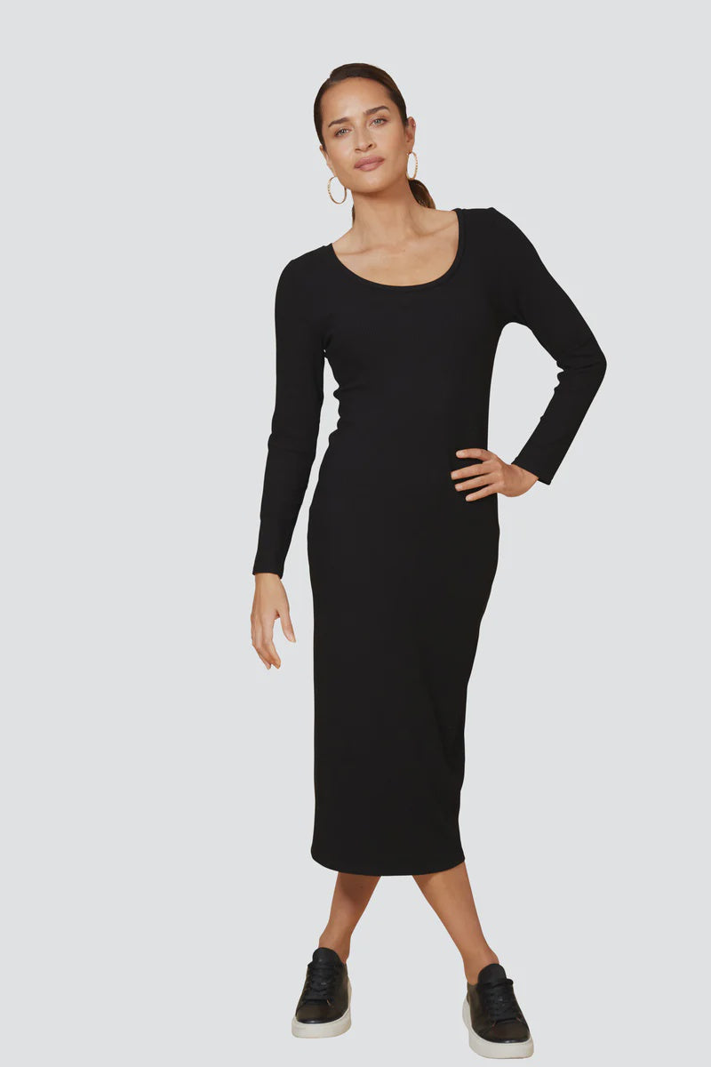 Studio Jersey Maxi Dress - Ebony