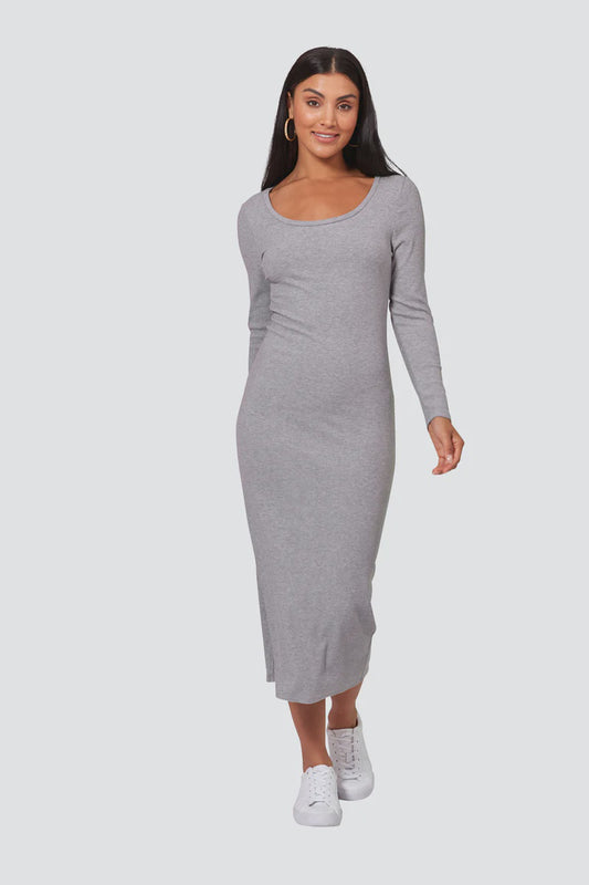 Studio Jersey Maxi Dress - Grey