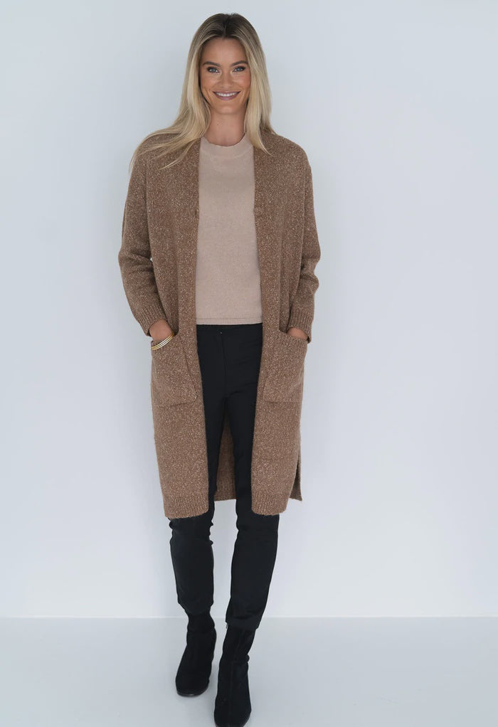 Tempest Knit Coat - Walnut