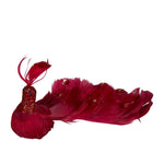 Tessa Feathered Jewelled Bird with clip - Pink