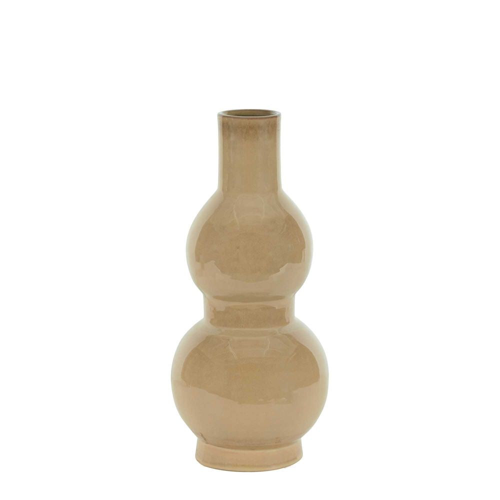 Dinah Stoneware Vase Small - Toffee