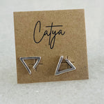 Triangles Studs - Silver